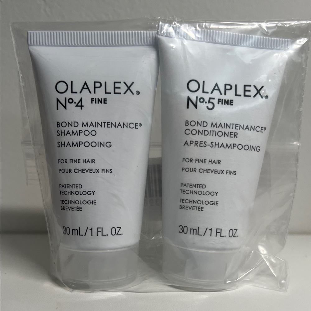 OLAPLEX No.4 and No.5 Fine Bond Maintenance Travel Shampoo & Conditioner